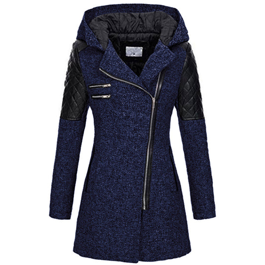 Winter Zipper Hoodies Overcoat for Women