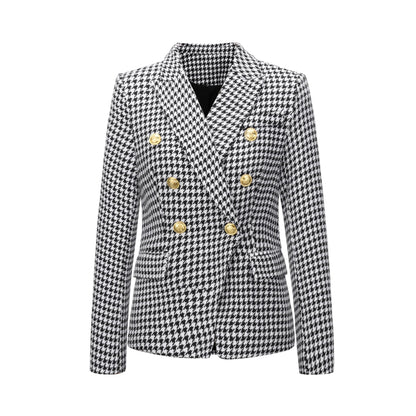 Women Fashion Short Fall Double-breasted Suit-STYLEGOING
