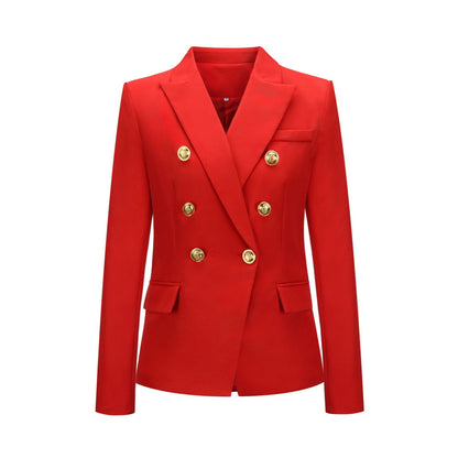 Women Fashion Short Fall Double-breasted Suit-STYLEGOING