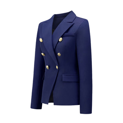 Women Fashion Short Fall Double-breasted Suit-STYLEGOING