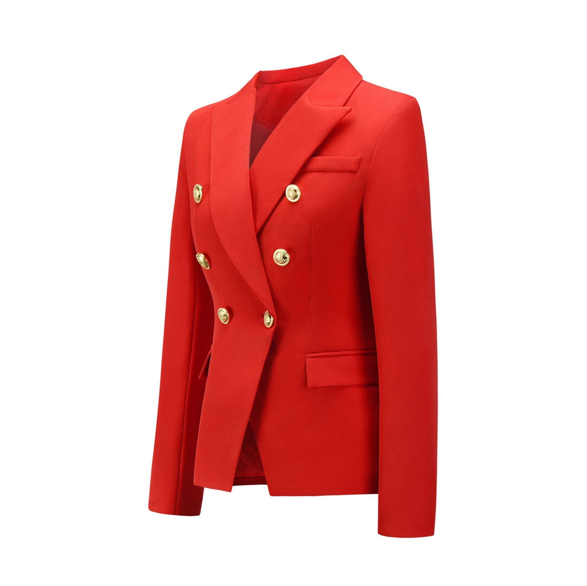Women Fashion Short Fall Double-breasted Suit-STYLEGOING