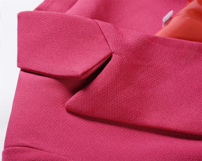 Women Fashion Short Fall Double-breasted Suit-STYLEGOING