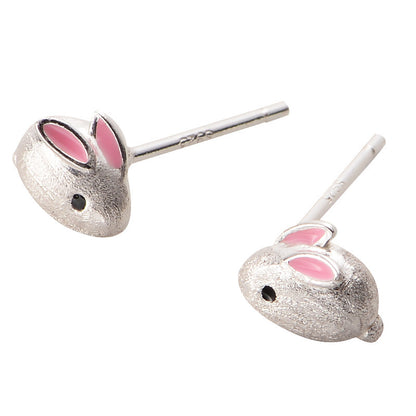 Lovely Small 3D Rabbit Design Earrings