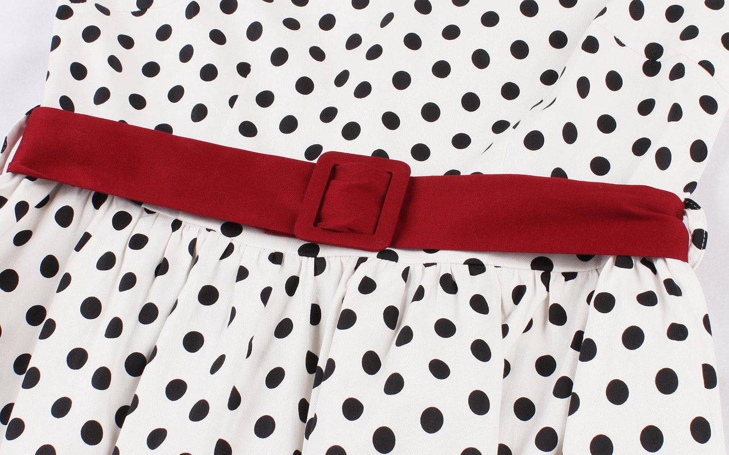 Regular Waist Dot Print Plus Sizes Midi Dresses-STYLEGOING