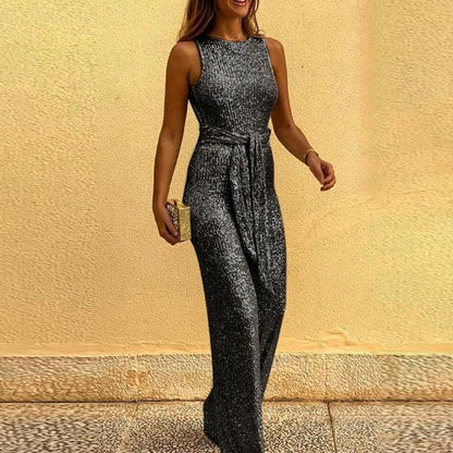 Sexy Sleeveless Sequin Women Jumpsuits-STYLEGOING