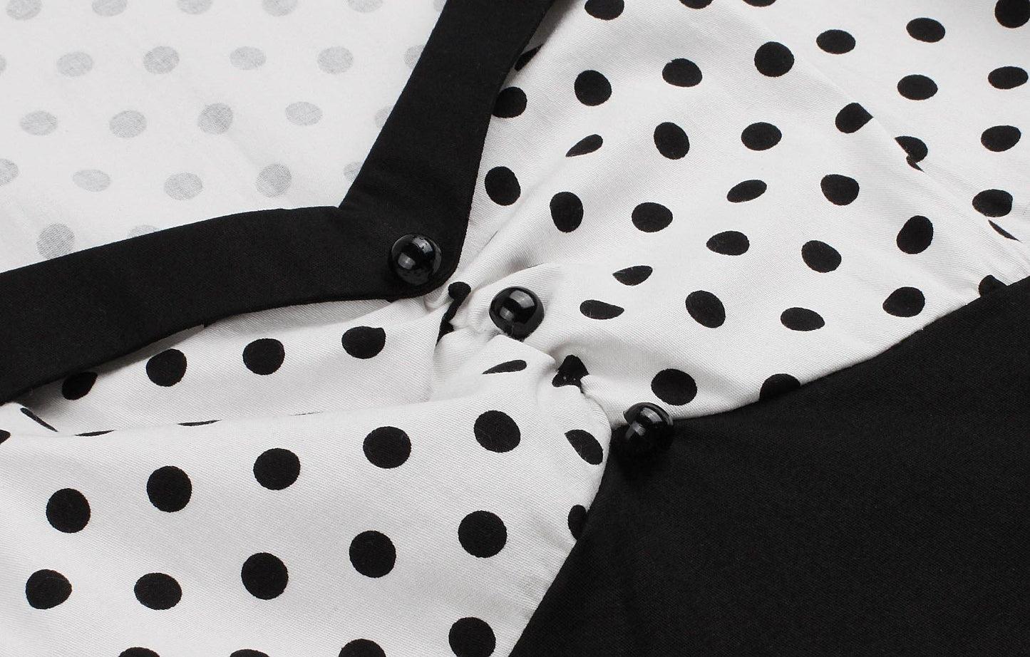 Square Neckline Dot Print Plus Size Retro Dresses-STYLEGOING