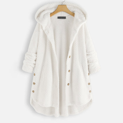Casual Women Velvet Puls Sizes Hoodies Overcoat