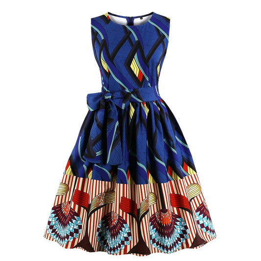 Plus Sizes Vintages Women 70s Dresses-STYLEGOING