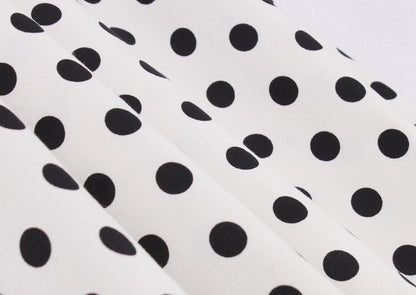 Regular Waist Dot Print Plus Sizes Midi Dresses-STYLEGOING