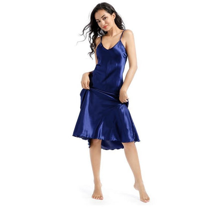 Sexy Satin Women Night Dresses