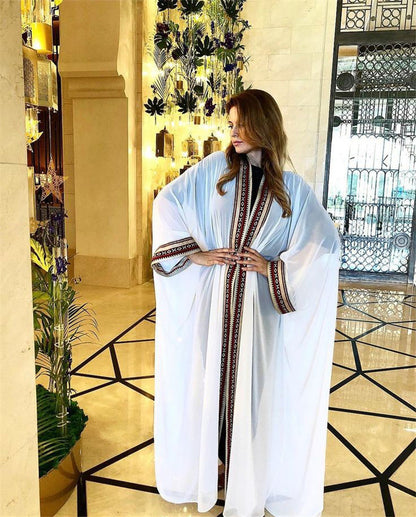 Chiffon Bohemian Embroidery Holiday Beachwear Cover Ups