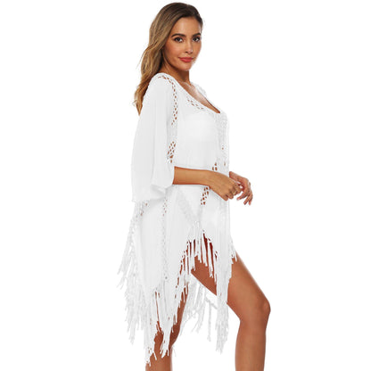 Irregular Summer Sexy Tassel Beach Dresses-STYLEGOING