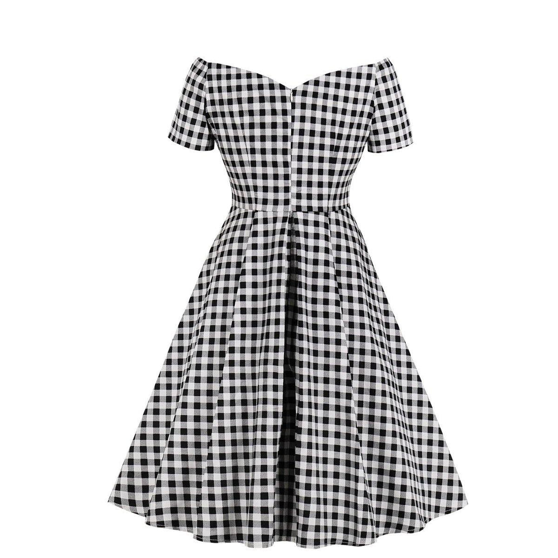 Off The Shoudler Short Sleeves Dresses-STYLEGOING