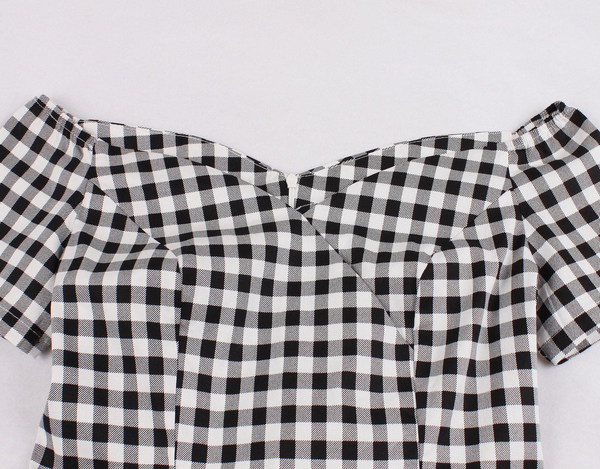 Off The Shoudler Short Sleeves Dresses-STYLEGOING