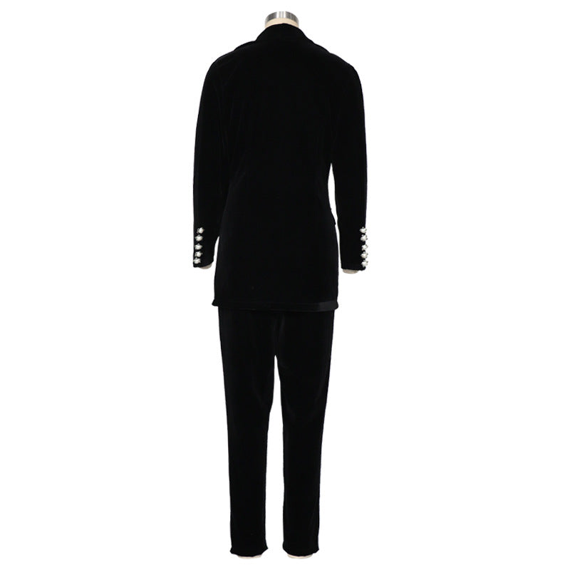 Women Casual Office Lady Blazer Outfits Sets