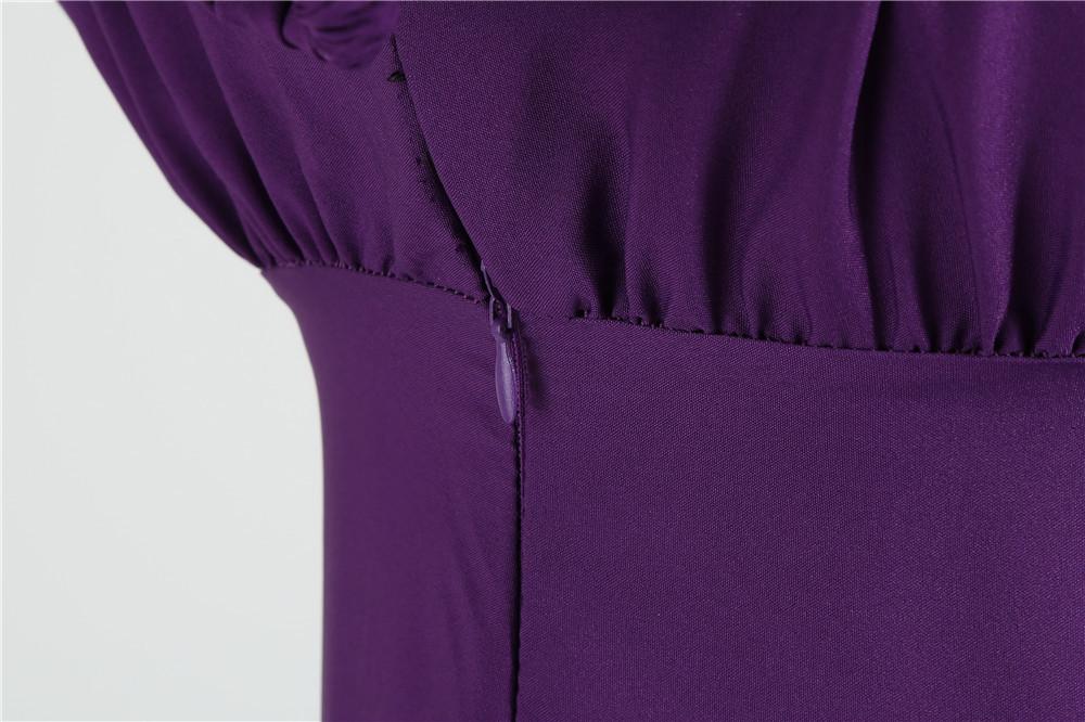 Women Square Neck Casual Retro Dresses-STYLEGOING