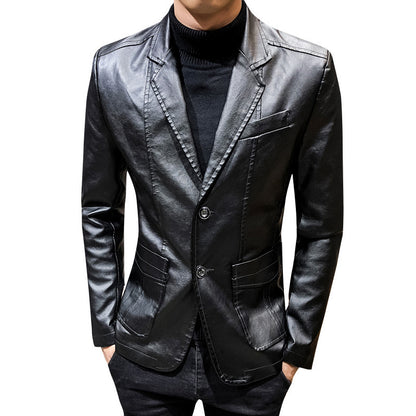 Casual Men's PU Jacket Overcoat