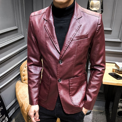 Casual Men's PU Jacket Overcoat