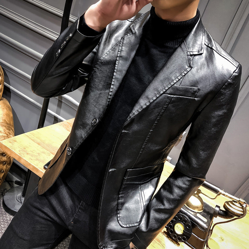 Casual Men's PU Jacket Overcoat