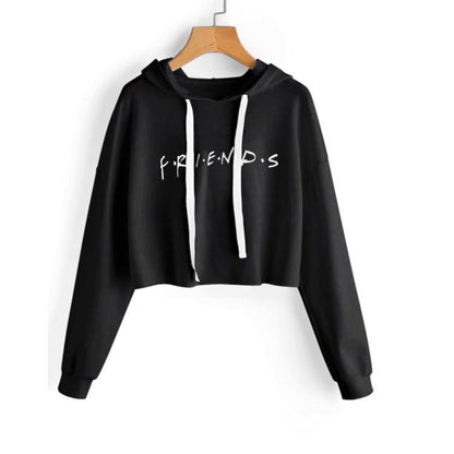 Casual Friends Letter Long Sleeves Hoodies