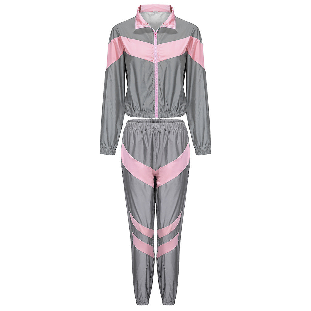 Summer Reflective Two Pieces Sportswear for Women