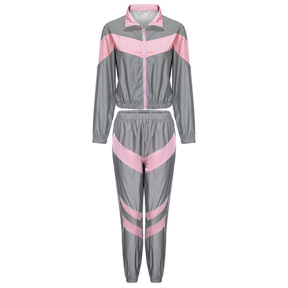 Summer Reflective Two Pieces Sportswear for Women