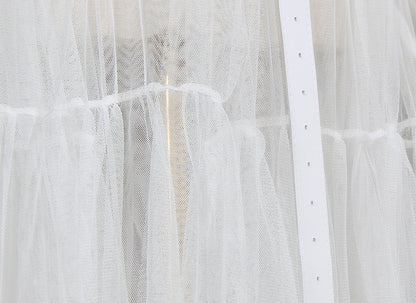 Designed Tulle Contrast High Waist Women Long Shirt Dresses