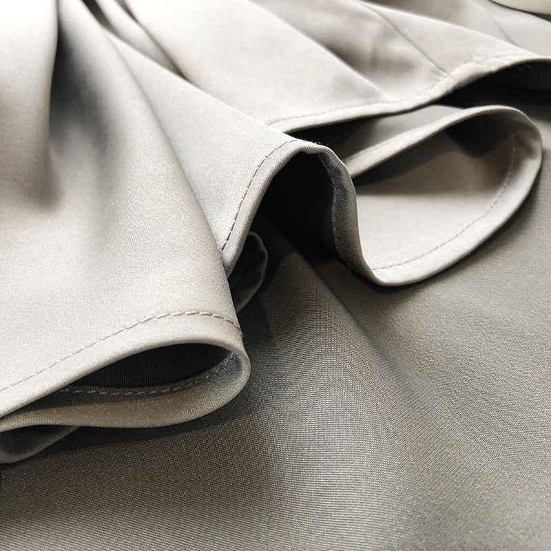 Elegant Satin Designed Women Long Sleeves Shirts