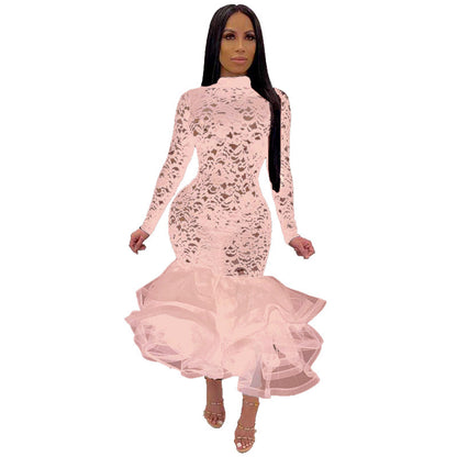 Sexy Lace Hollow Out Night Party Dresses