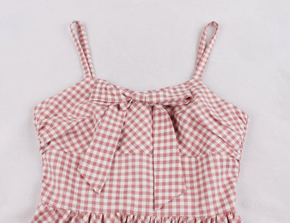 Pink Lovely Bowknot Plus Sizes Loose Dresses-STYLEGOING