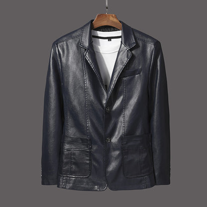 Casual Men's PU Jacket Overcoat