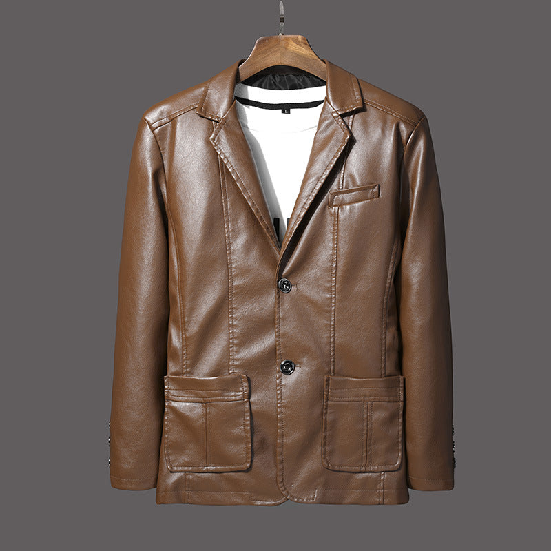 Casual Men's PU Jacket Overcoat