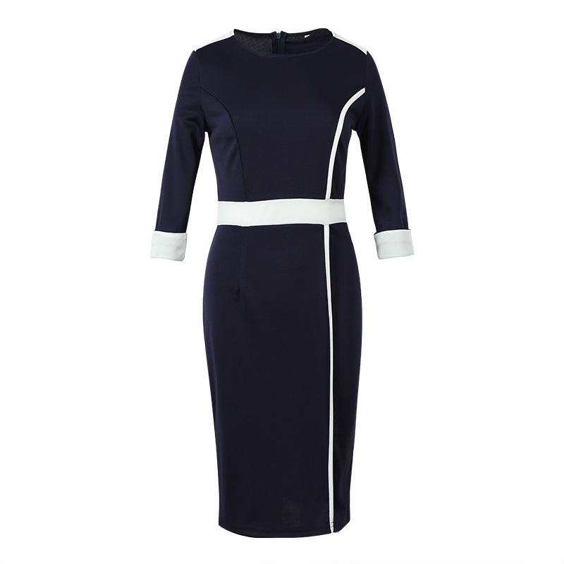 Sexy Half Sleeves Office Lady Bodycon Dresses-STYLEGOING