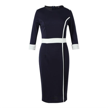 Sexy Half Sleeves Office Lady Bodycon Dresses-STYLEGOING