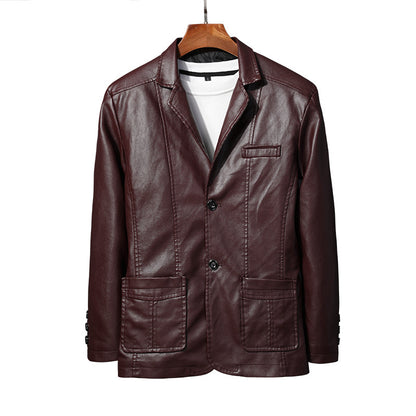 Casual Men's PU Jacket Overcoat
