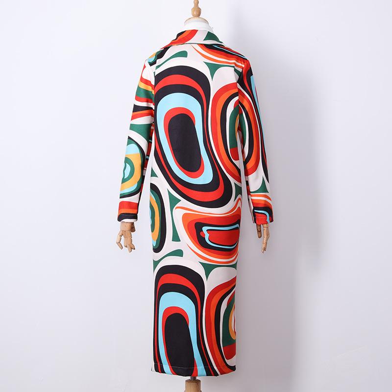 Women Winter Turnover Ocllar Pocket Long Overcoat-STYLEGOING