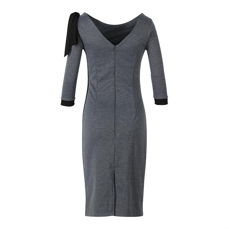 Sexy Plus Sizes Women Fall Bodycon Midi Dresses-STYLEGOING
