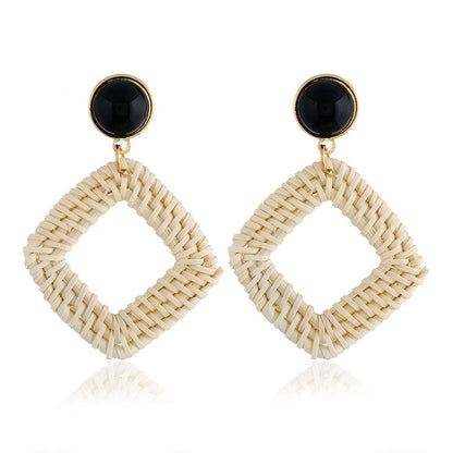 Vintage Boho Hanmade Woven Earrings for Women