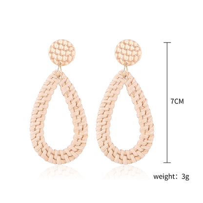 Vintage Boho Hanmade Woven Earrings for Women