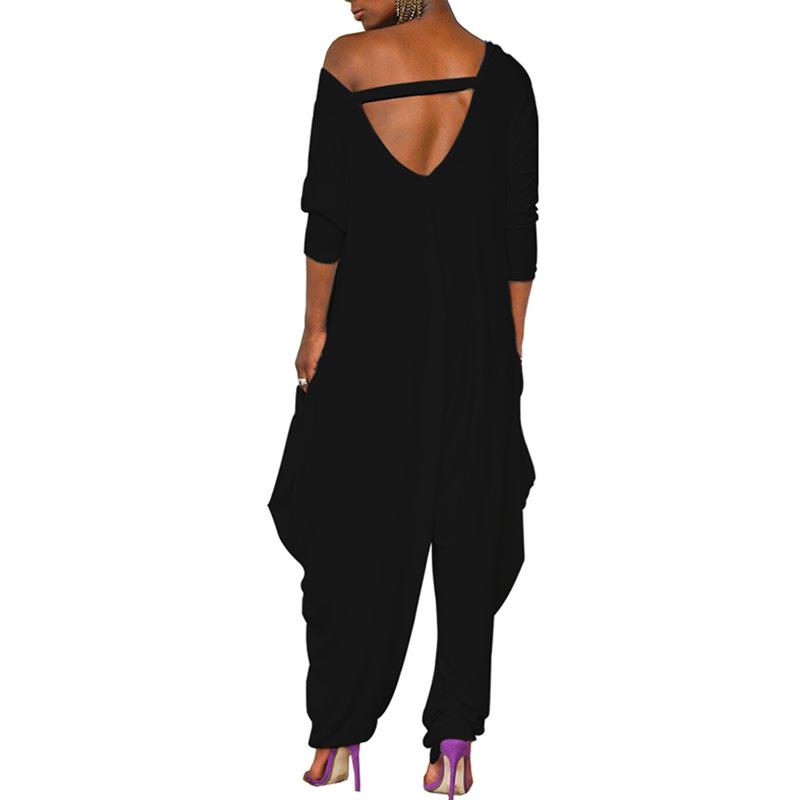 Women Plus Size Loose Casual Jumpsuits-STYLEGOING