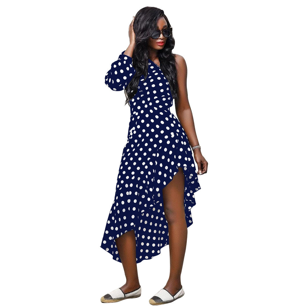 Fashion One Shoulder Irregular Dresses