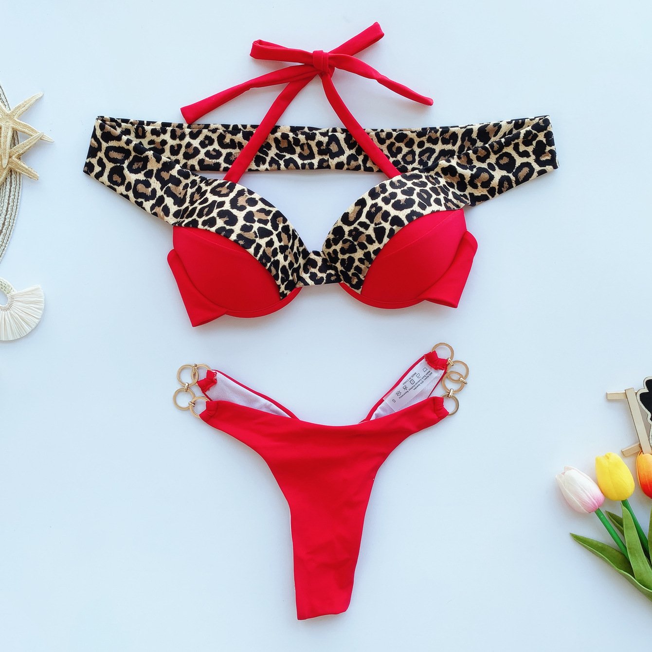 Leopard Joint Summer Beach Bikini Swimsuit-STYLEGOING