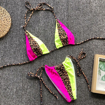 Sxey Leopard Constract Bangdage Bikini-STYLEGOING