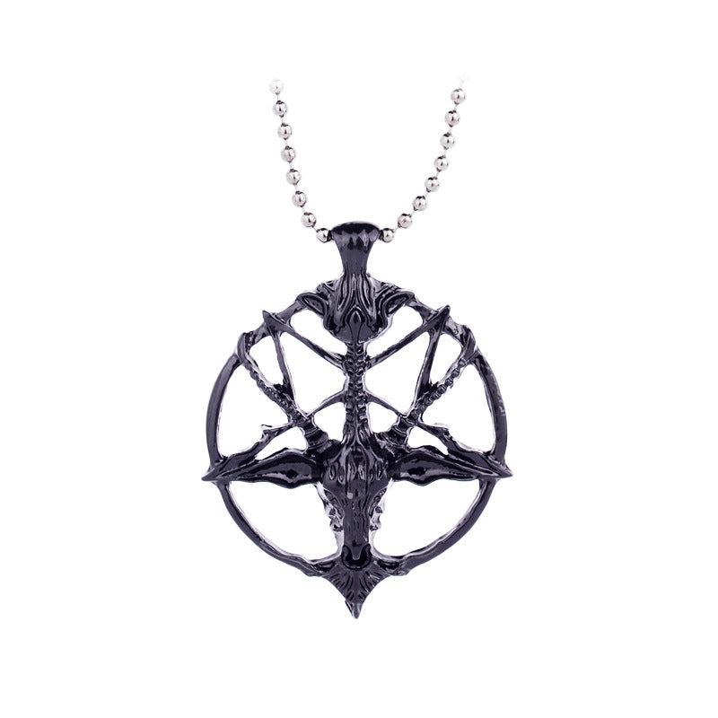 Vintage Skull Pan Sheep‘s Head Design Long Sweater Chains