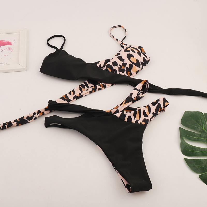 Wholsale Sexy Patchwork Colors Bikini Swimsuits-STYLEGOING