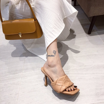 Sexy High Heeles Crochet Women Sandals
