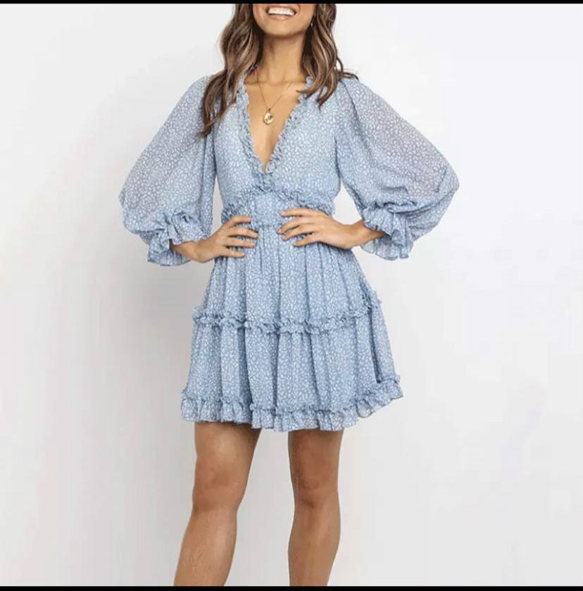 Sexy Backless Ruffled Short Beach Dresses-STYLEGOING