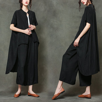 Leisure Summer Two Pieces Plus Sizes Summer Out Suits