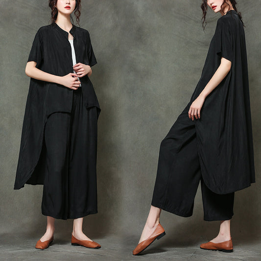 Leisure Summer Two Pieces Plus Sizes Summer Out Suits