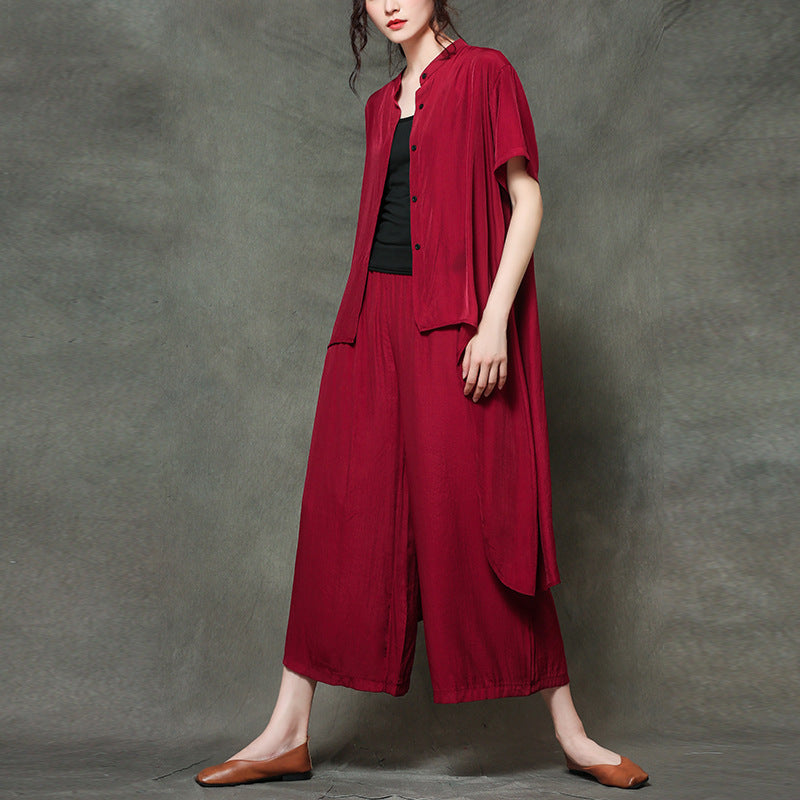 Leisure Summer Two Pieces Plus Sizes Summer Out Suits